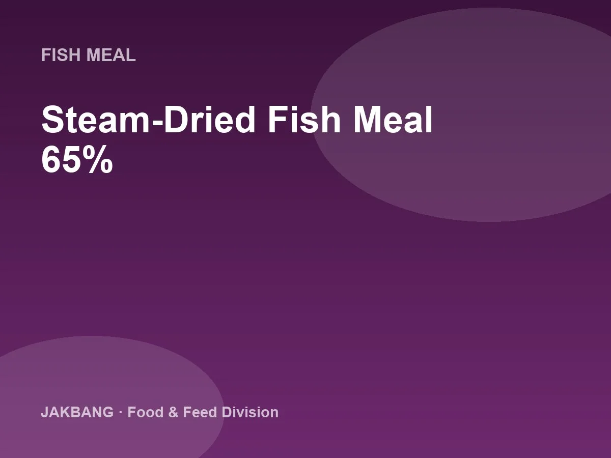 Steam-Dried Fish Meal 65%